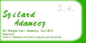 szilard adamecz business card